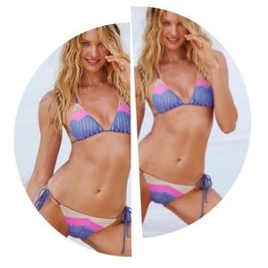 Victoria’s Secret Crochet Triangle Top & Bikini